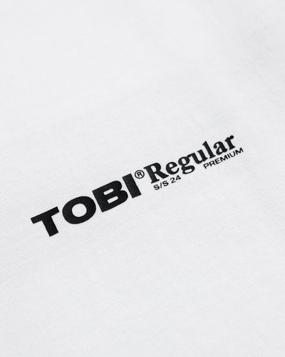 TOBI Regular Boxy Tee - White - TOBI