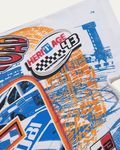 Nascar Overprinted T-shirt - White