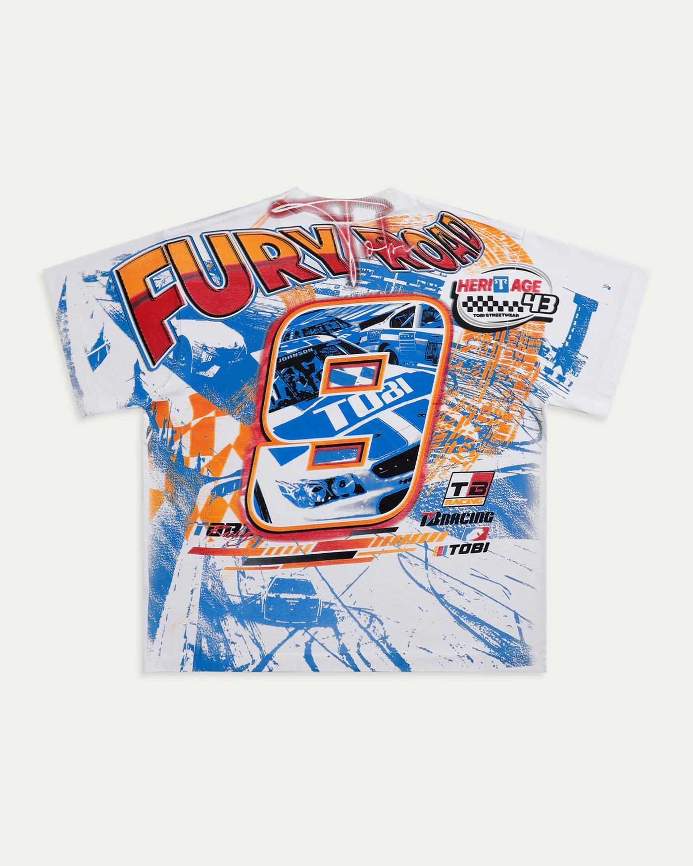 Nascar Overprinted T-shirt - White