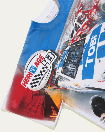 Nascar Overprinted T-shirt - White