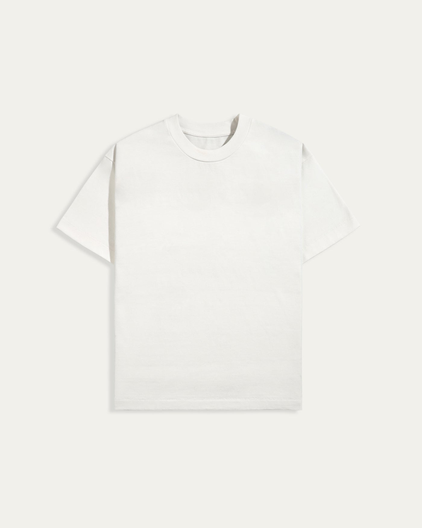 Blank Single Stitch Boxy T-shirt - White