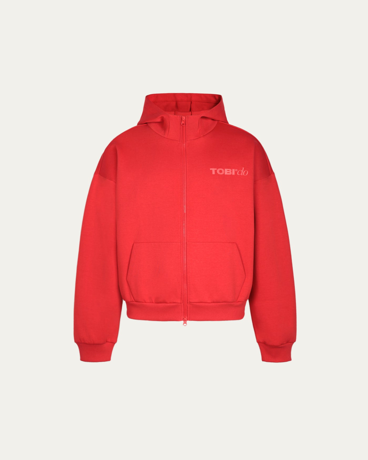 TOBI Flex Air Basic Hoodie - Fiery Red