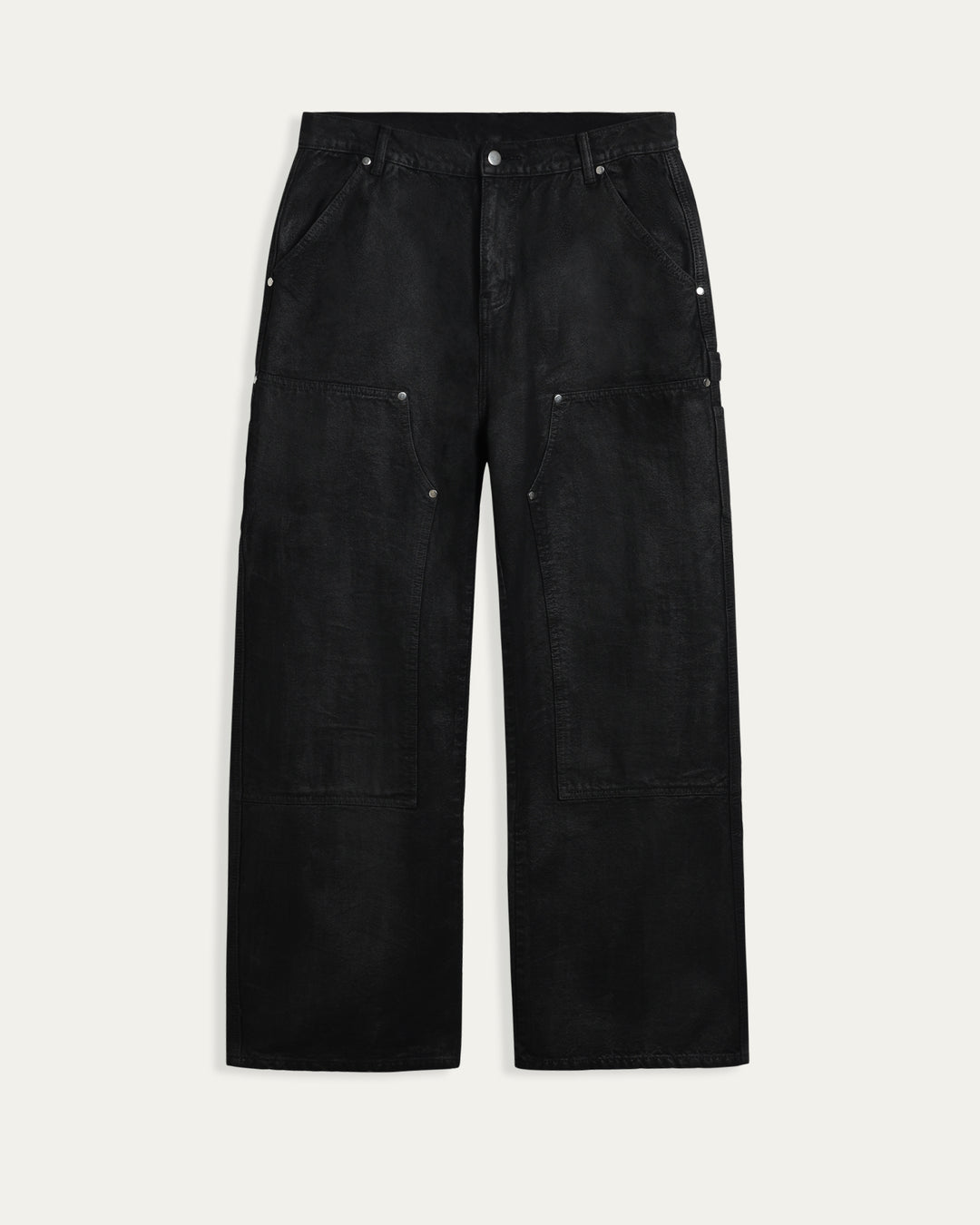 【ちこたん】SOMETHING DOUBLE KNEE SALOPETTE Double Knee Pants Black – SINTHEMOOD