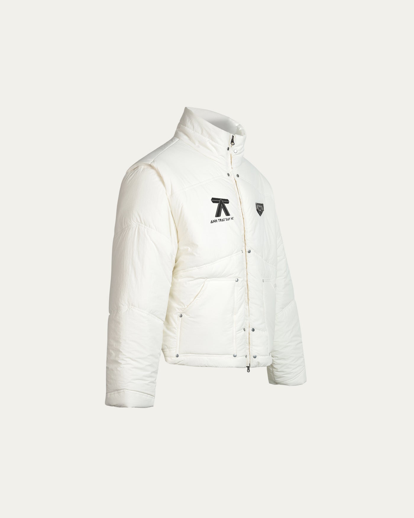 [PRE ORDER] ATSH Puffer 2 in 1 Vest/Jacket - Off White