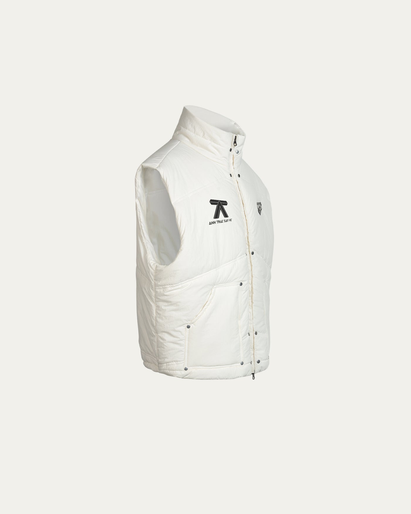 [PRE ORDER] ATSH Puffer 2 in 1 Vest/Jacket - Off White