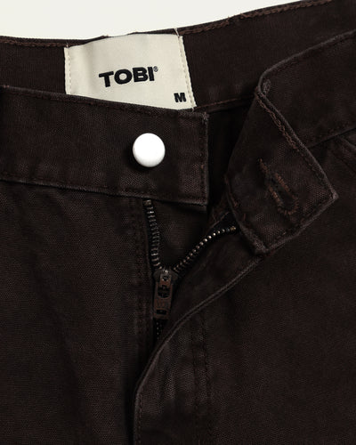 TOBI Blank Carpenter Pants - Brown 