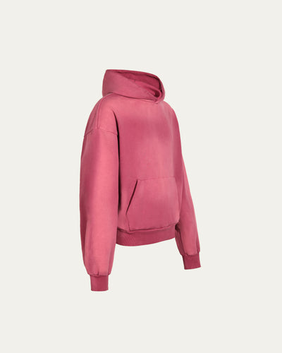 Vintage Wash Blank Hoodie - Cotton Candy