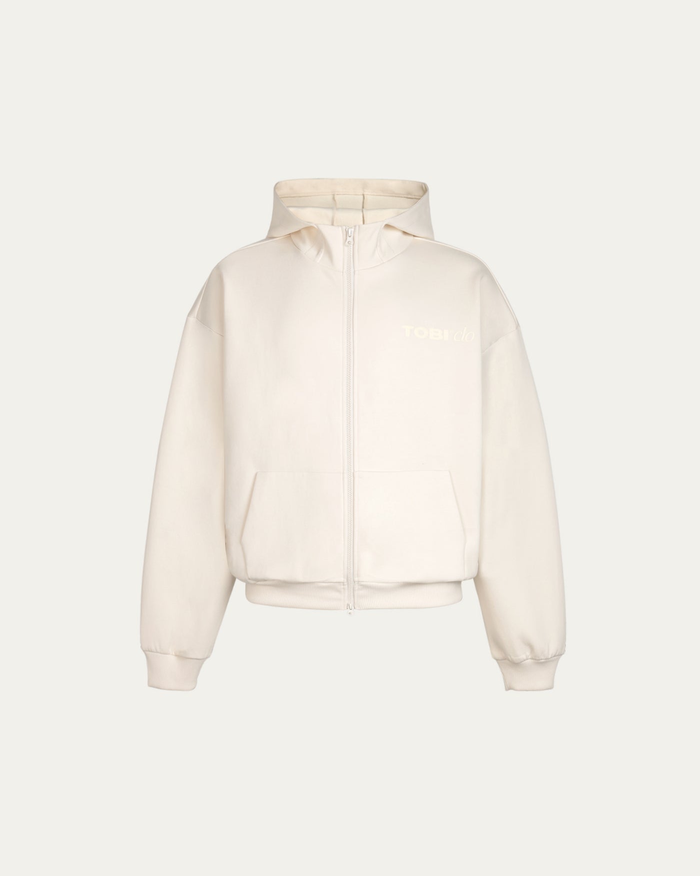 TOBI Flex Air Basic Hoodie - Off White