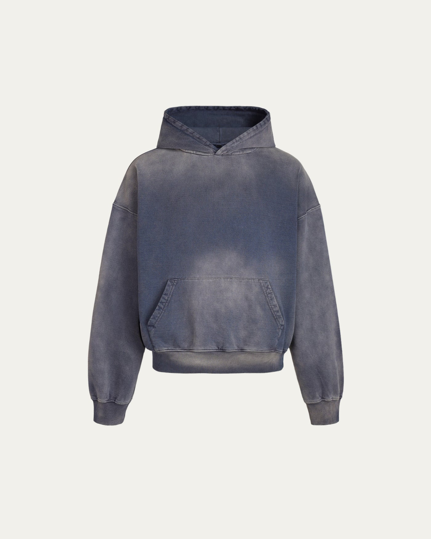 Vintage Wash Blank Hoodie - Onyx Blue