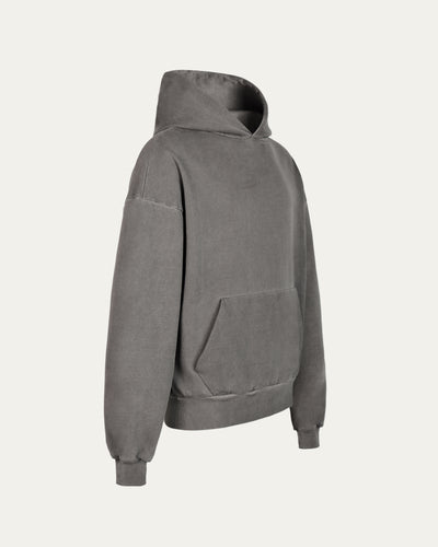 Blank Wash Hoodie - Dark Grey