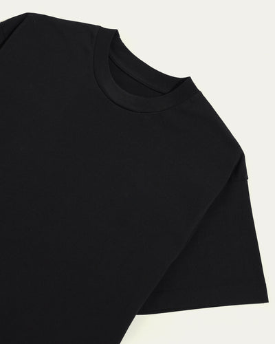 Blank Single Stitch Boxy T-shirt - Black