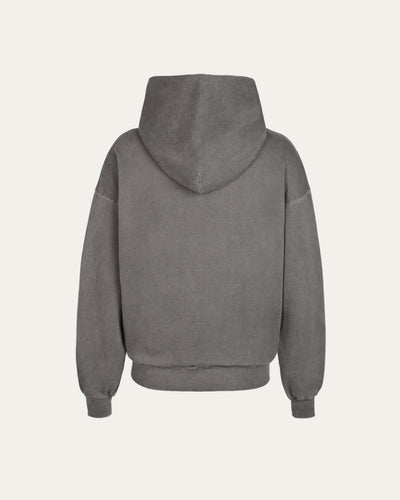 Blank Wash Hoodie - Dark Grey