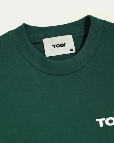 More and More Boxy T-shirt - Racing Green
