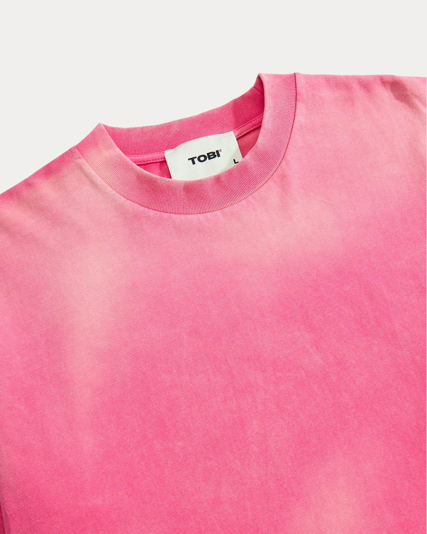 Blank Boxy Wash T-shirt - Bubblegum Blast