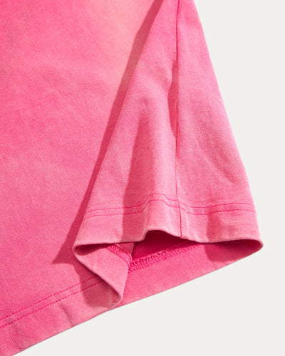 Blank Boxy Wash T-shirt - Bubblegum Blast