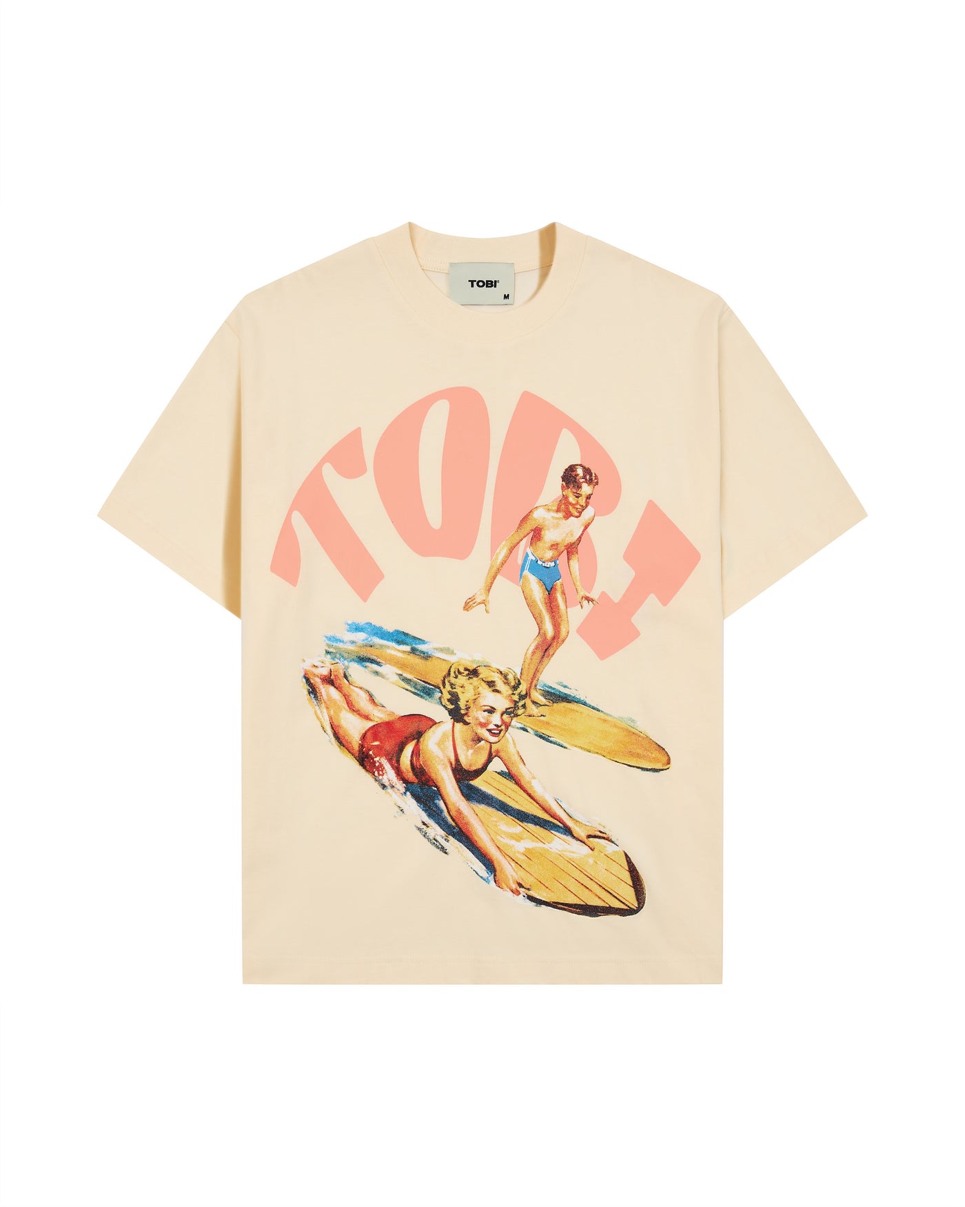 TOBI Surfing Boxy T-shirt - Off White