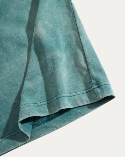 Blank Boxy Wash T-shirt - Grunge Pine