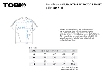 ATSH Striped Boxy T-shirt