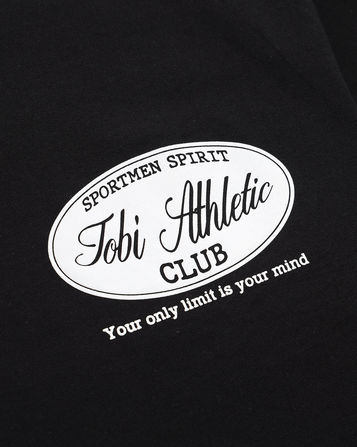 TOBI® Athletic Club T-shirt - Black - TOBI