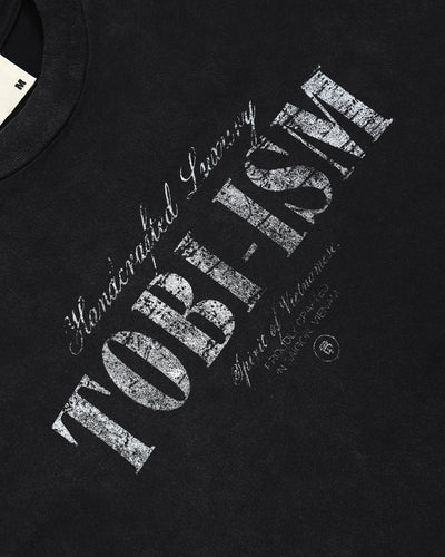 TOBIism Wash Boxy T-shirt - Vintage Black - TOBI
