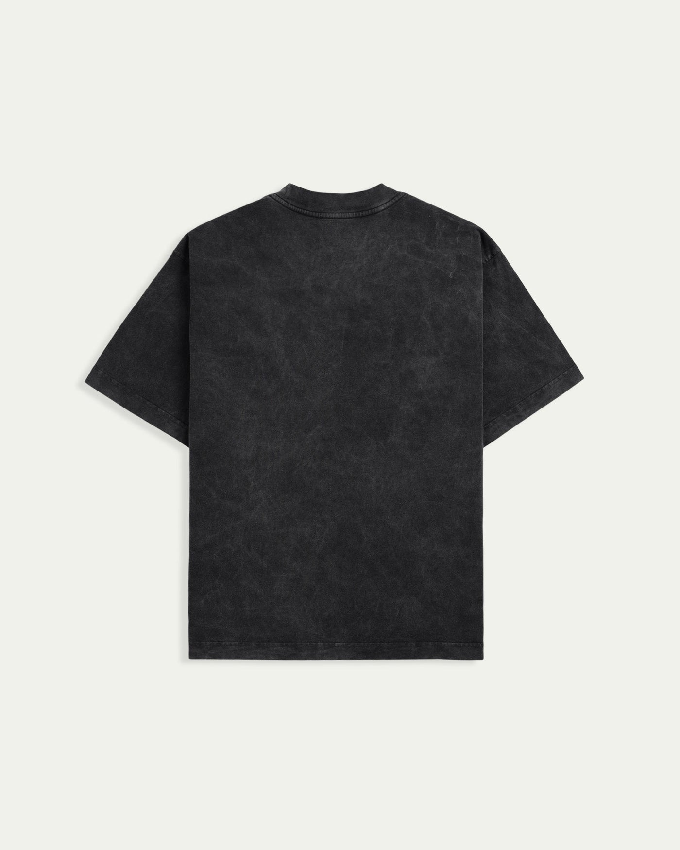 Blank Boxy Wash T-shirt - Faded Black - TOBI