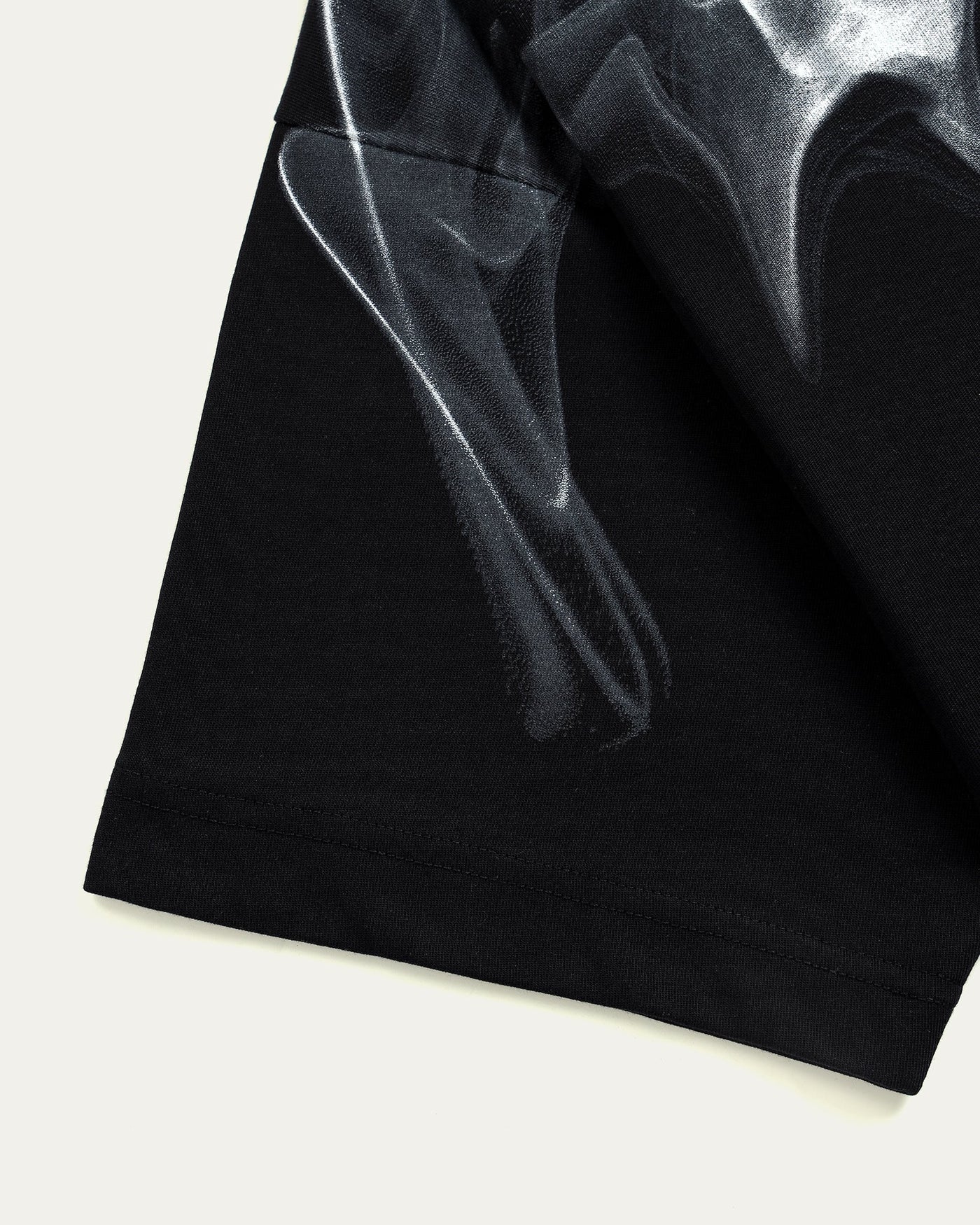 Flame On Overprinted Boxy T-shirt - Black - TOBI