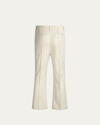 Flare Tailor Pants - Cream - TOBI