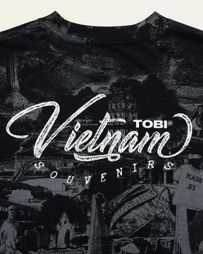 Made By Viet Mega Printed T-shirt - Black - TOBI