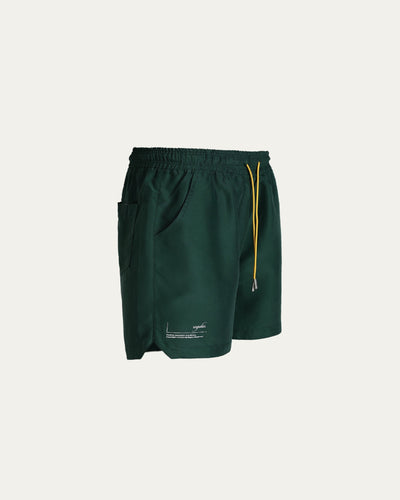 Nylon Basic Shorts - Green - TOBI