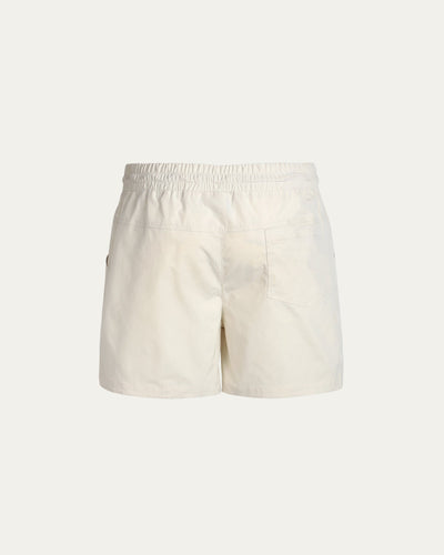 Nylon Basic Shorts - Off White - TOBI
