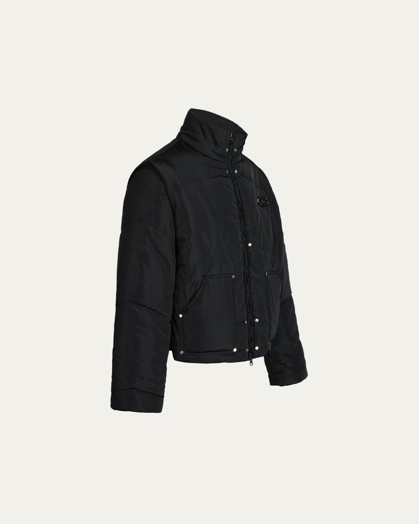 Puffer 2in 1 Vest/Jacket - Black - TOBI