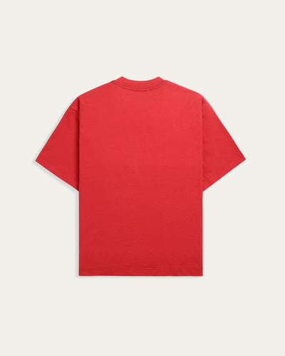 TOBI Basic Boxy T-shirt - Fiery Red - TOBI