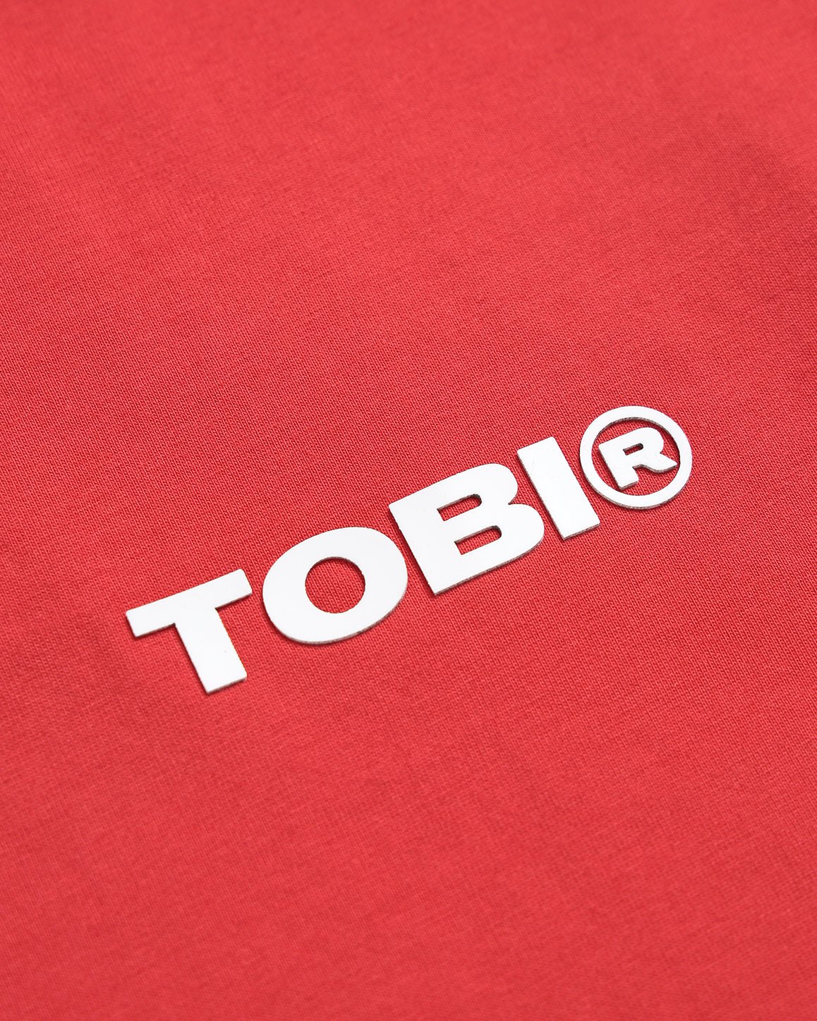 TOBI Basic Boxy T-shirt - Fiery Red - TOBI