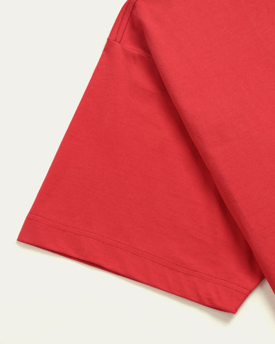 TOBI Basic Boxy T-shirt - Fiery Red - TOBI