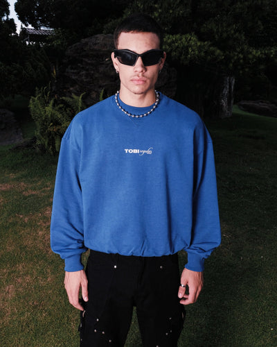TOBI Regular Boxy Sweater - Royal Blue - TOBI