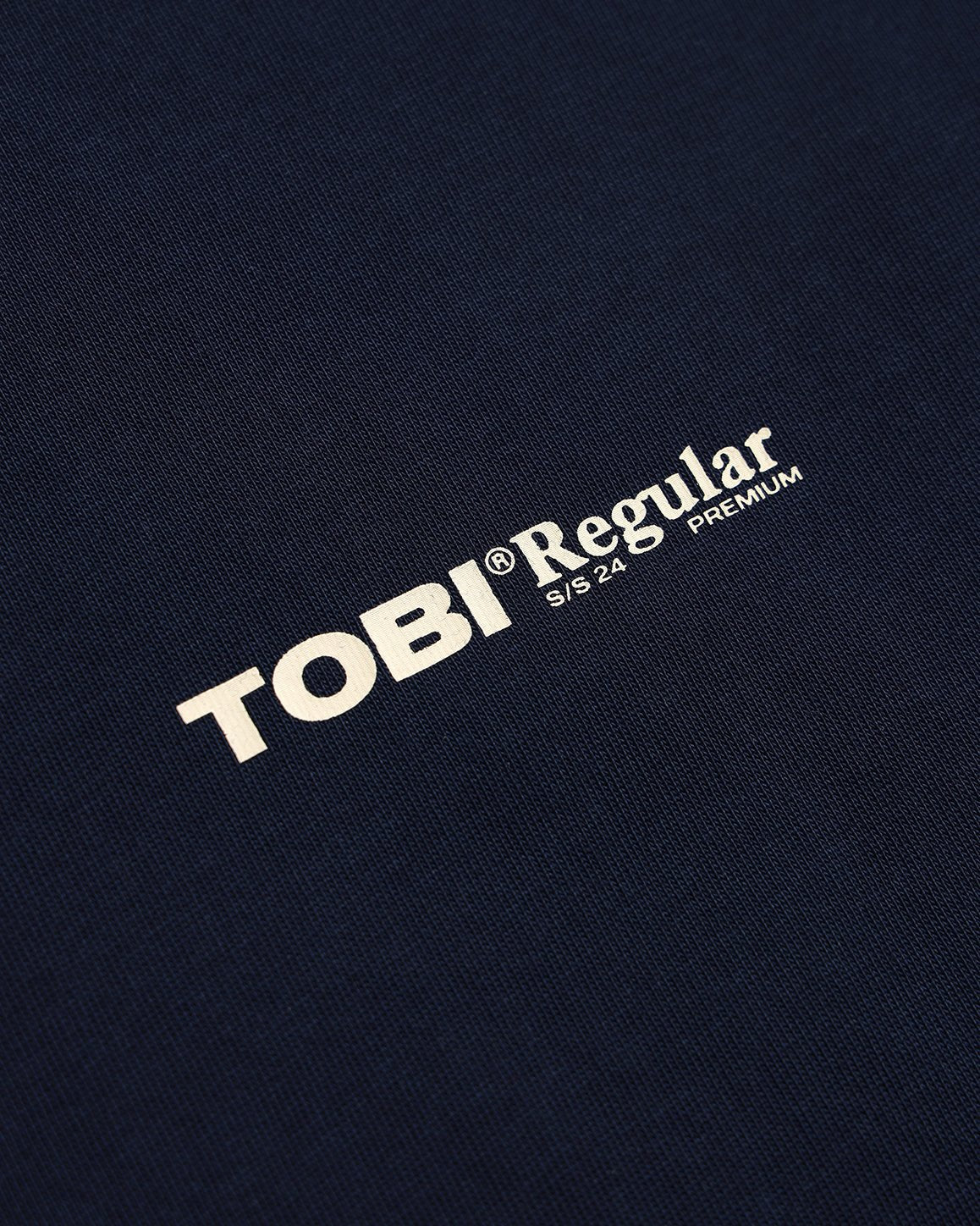 TOBI Regular Boxy Tee - Navy - TOBI