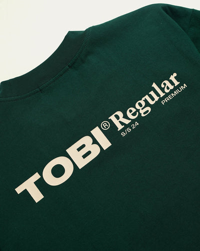 TOBI Regular Boxy Tee - Racing Green - TOBI
