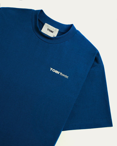 TOBI Regular Boxy Tee - Royal Blue - TOBI
