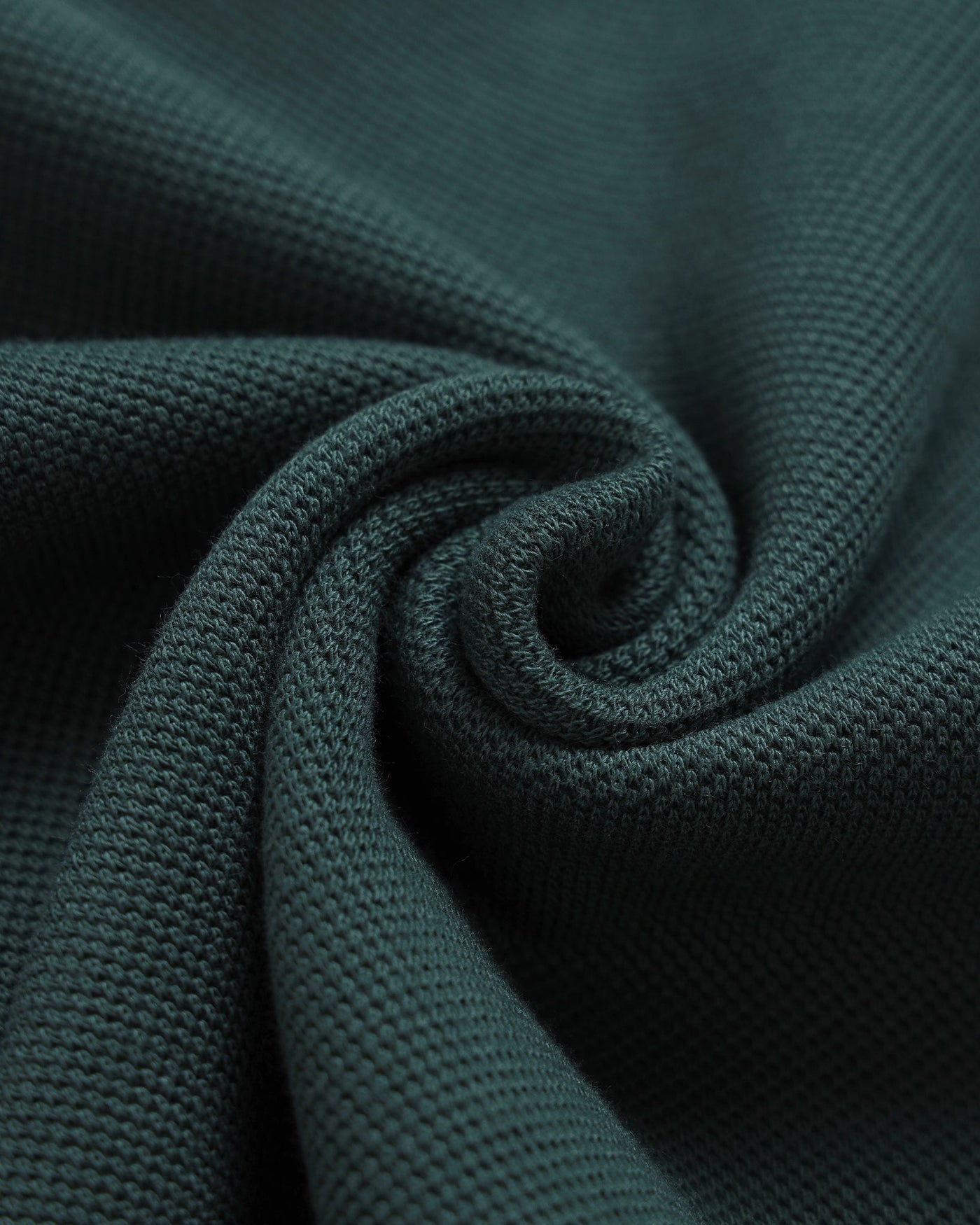 Waffle Stripped Polo - Green - TOBI